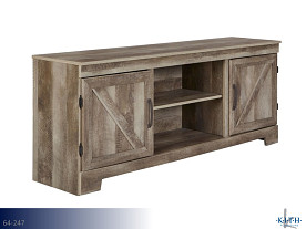 Kith Gambrell Grey Entertainment Stand (65")