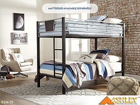 Ashley Dinsmore Black-Gray Bunk Bed (Twin-Twin)