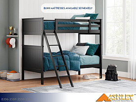 Ashley Nextonfort Black Bunk Bed (Twin/Twin)