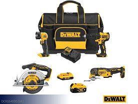 DeWalt 4-Tool Combo Kit Tools - 20V (Black/Yellow)