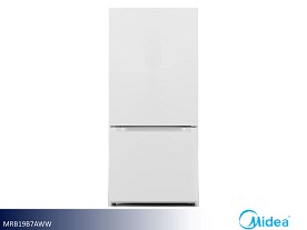 Midea  Refrigerator with Bottom Mount Freezer - 18.7 Cu Ft (White)