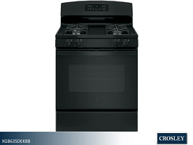 Crosley Self Cleaning Gas Range - 30 Inch (Black)