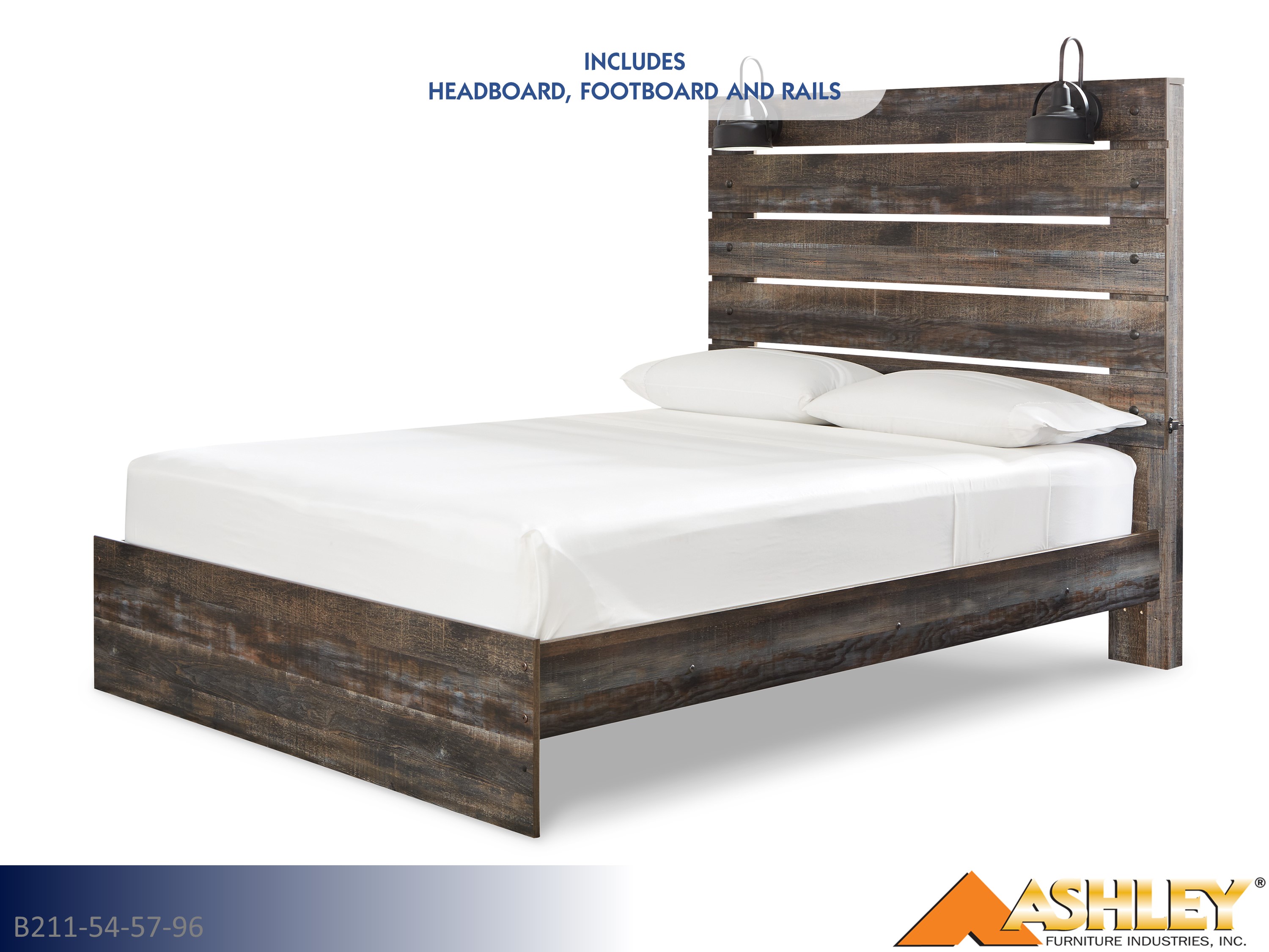 Drystan Multi Queen Bed | Ashley Furniture with LED Lights